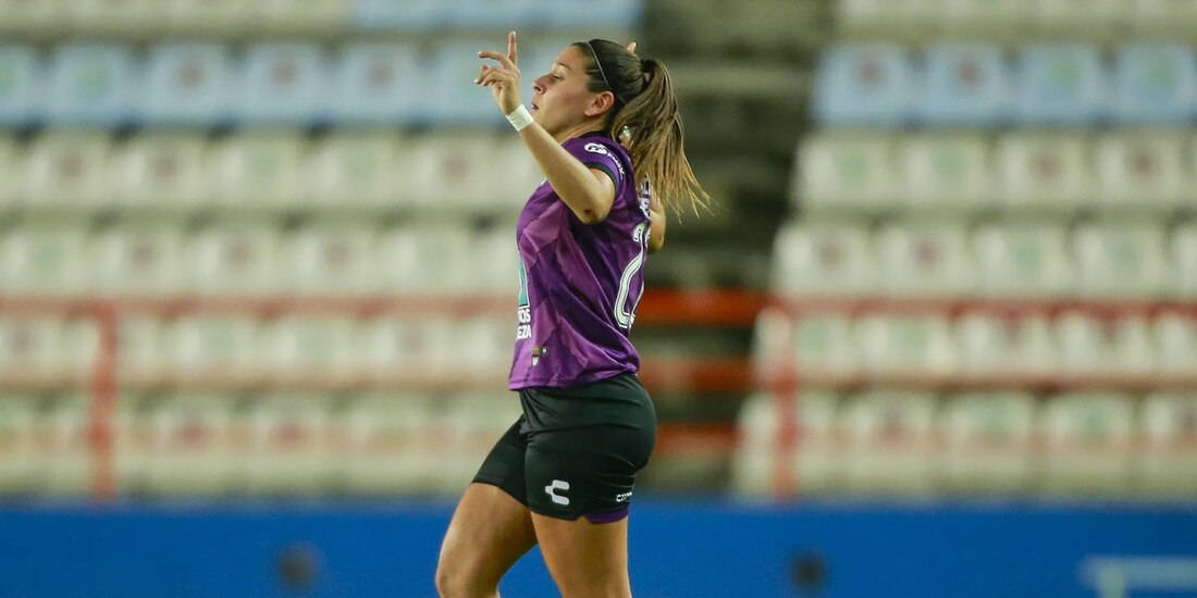 Norma Palafox, en septiembre pasado, durante su debut con el Pachuca en la Liga MX Femenil.