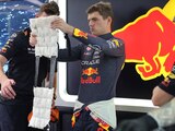 Max Verstappen, de Red Bull, durante la sesión de clasificación del GP de Singapur de la F1.