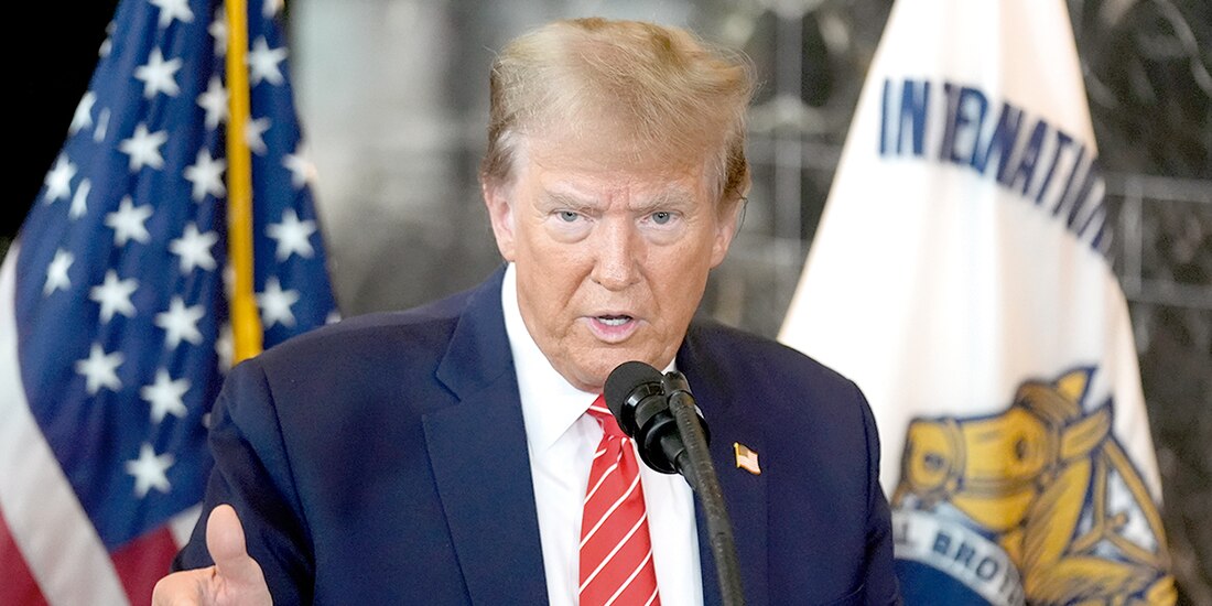 El aspirante presidencial Donald Trump, durante un evento el pasado 31 de enero en Washington.