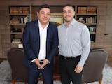 Ricardo Gallardo y Omar García Harfuch se reúnen para fortalecer la seguridad de San Luis Potosí.