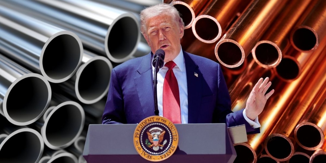 El presidente de Estados Unidos, Donald Trump, firmó un decreto que ajusta los aranceles a importaciones de acero, aluminio y cobre a partir del 8 de junio.