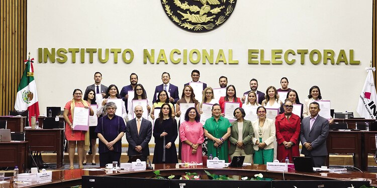 Entrega de constancias de mayoría a juzgadores, el pasado 28 de agosto.