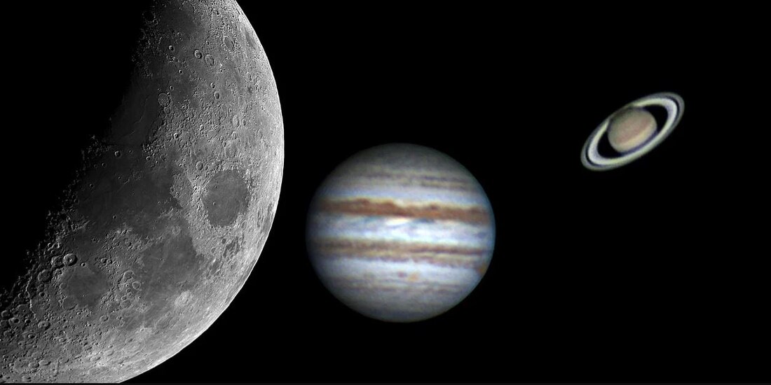Conjunción Júpiter Saturno y Mercurio