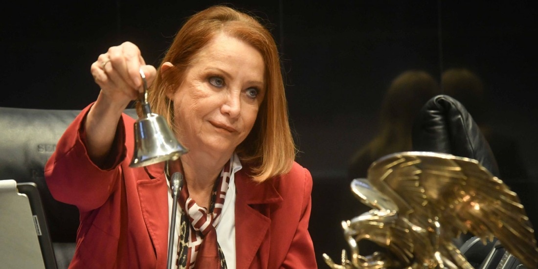 “Si no hay consensos, pues no podrá estarse desarrollando este proyecto”, dijo la presidenta de la Mesa Directiva del Senado.