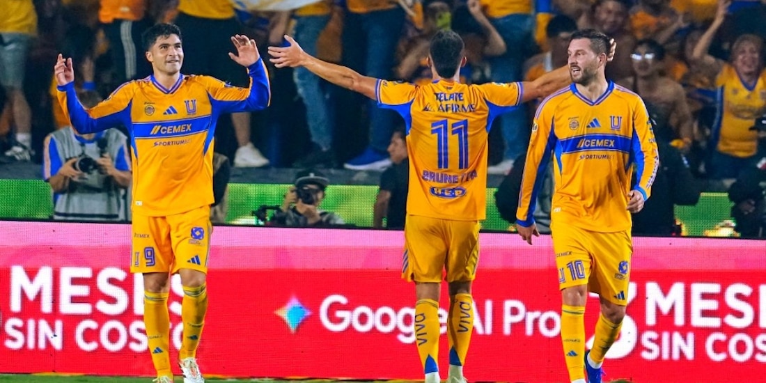 Tigres goleó a Xolos en el Estadio Universitario para acceder a las semifinales del Apertura 2025.