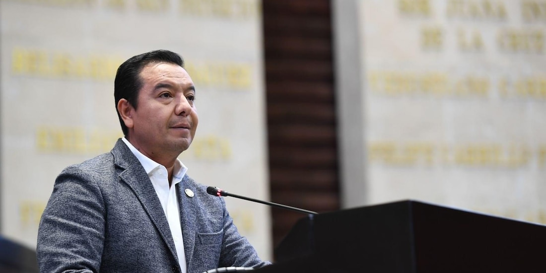 El diputado federal Héctor Saúl Téllez, en imagen difundida por el PAN, ayer.