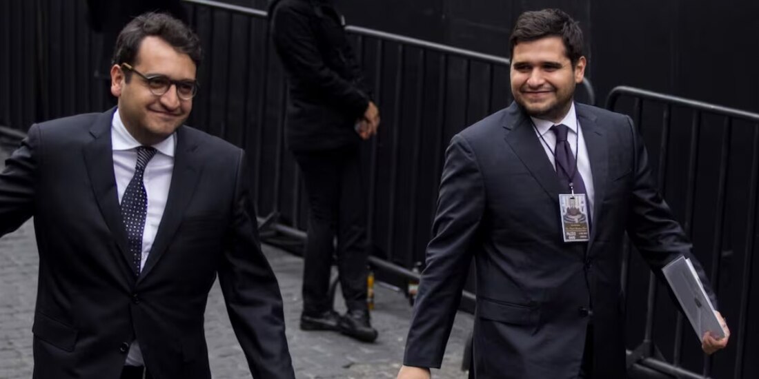 Los hijos del expresidente AMLO en imagen de archivo.