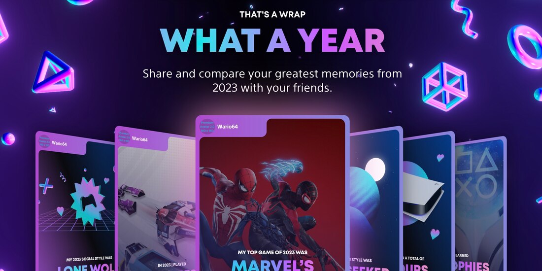 Revisa tu PlayStation Wrap up 2023 de tus videojuegos favoritos