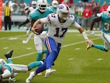 Una acción de un Miami Dolphins vs Buffalo Bills de la NFL