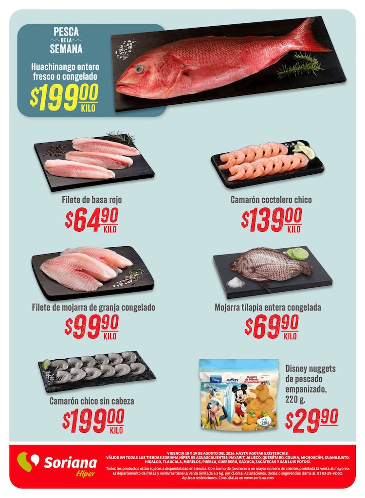 Ofertas Soriana este 18 de agosto