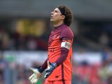 Memo Ochoa durante un partido del América en la Liga MX.