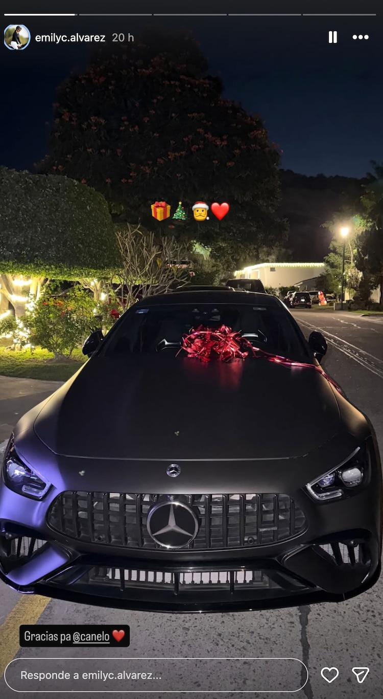 El 'Canelo' Álvarez le regaló un millonario auto a su hija Emily Cinnamon como obsequio de Navidad.