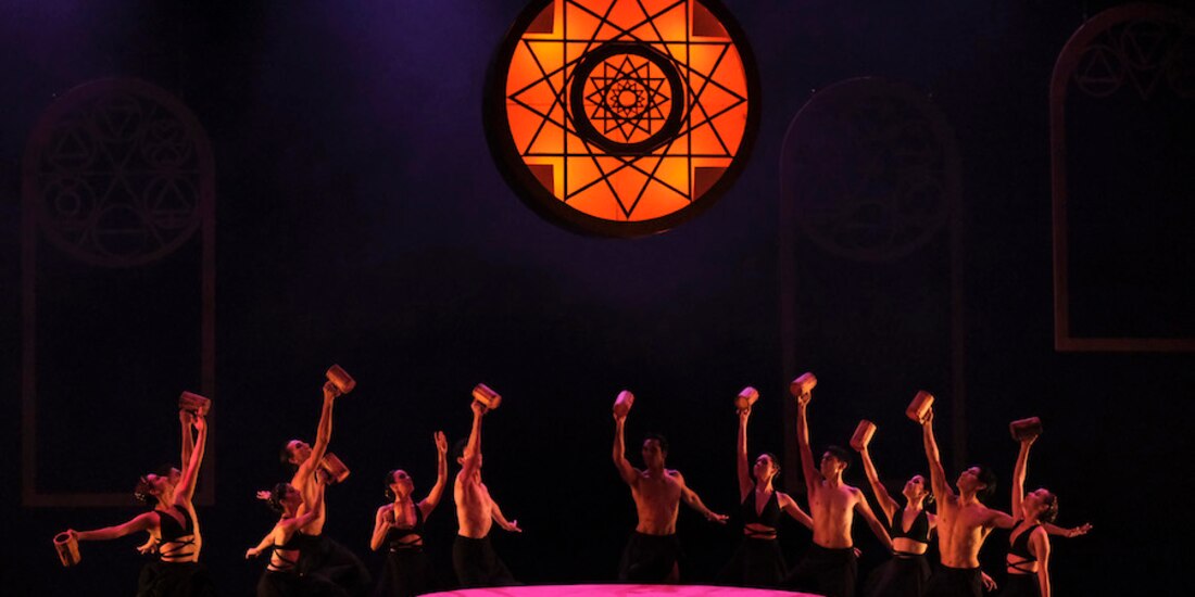 Bailarines, durante un ensayo de Noche de Walpurgis.