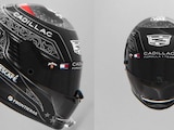 Cadillac presenta el casco de Checo Pérez para el GP de Estados Unidos.