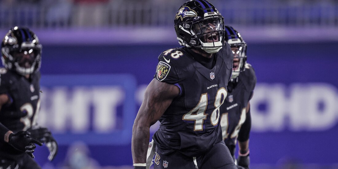 Jugadores de los Ravens celebran una acción del duelo ante Cowboys de la Semana 13 de la NFL.