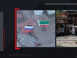 Rusia anunció la toma de Kostiantynivka (izq.); fuerzas ucranianas (der.) negaron que esto sea verdad.