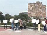 Estudiantes protestaron en Rectoría a cinco meses de los hechos en CCH Naucalpan.