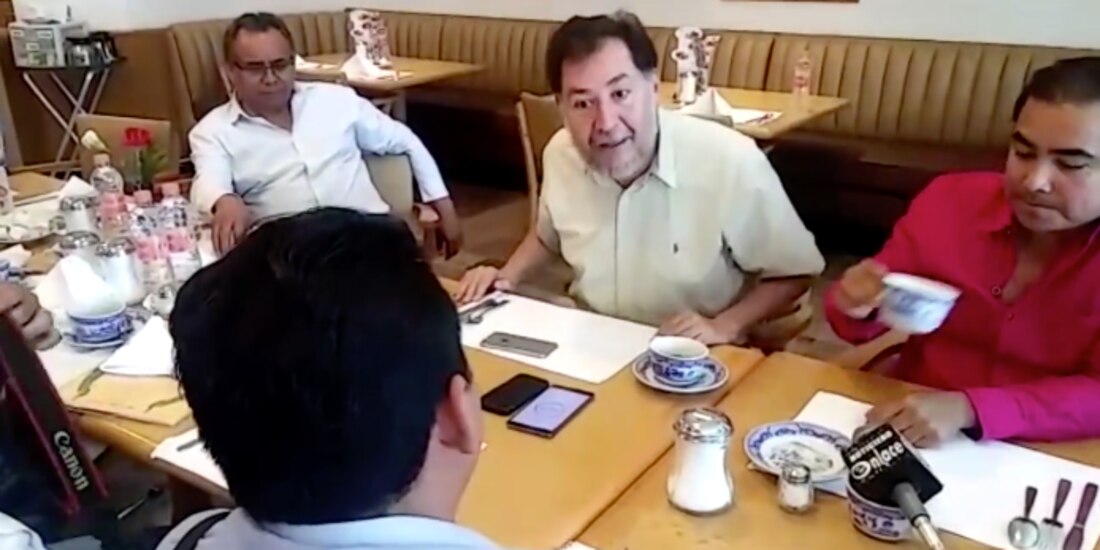 Fernández Noroña pide a reportero no tergiversar sus palabras