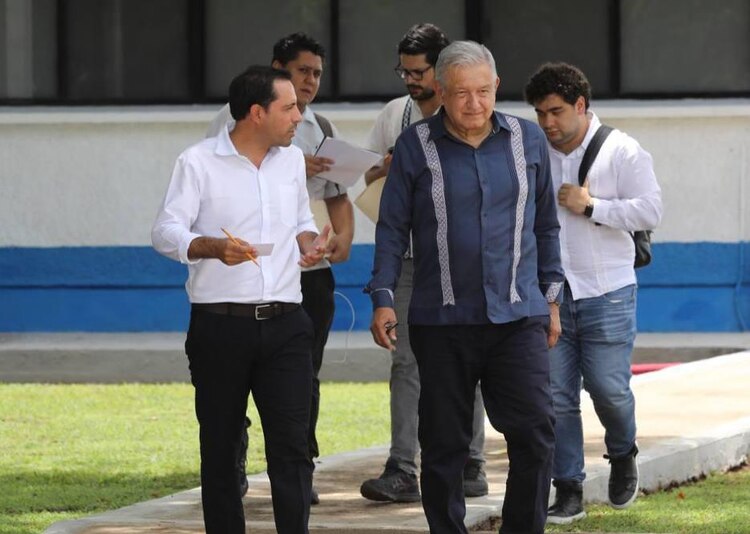 El gobernador Mauricio Vila Dosal y el Presidente Andrés Manuel López Obrador refrendan compromiso de trabajar juntos por Yucatán