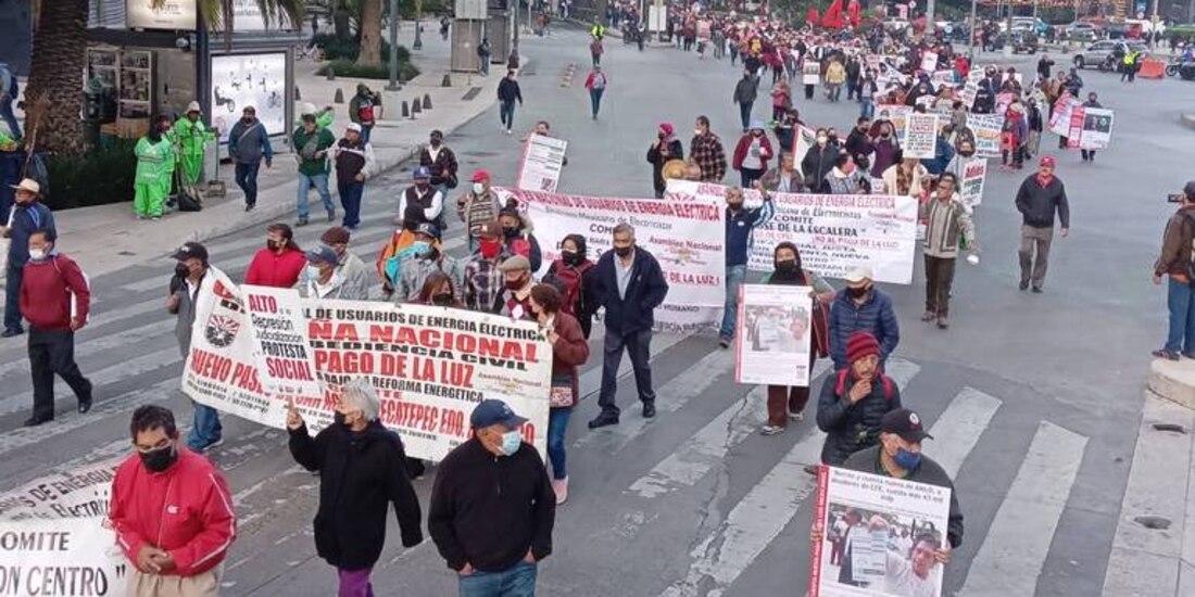 Marcha en la Ciudad de México en días pasados.