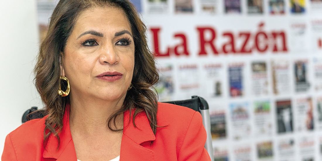 LA PRESIDENTA de la Junta de Coordinación Política del Congreso de Michoacán, en entrevista con La Razón.