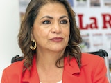 LA PRESIDENTA de la Junta de Coordinación Política del Congreso de Michoacán, en entrevista con La Razón.