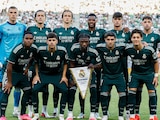 Jugadores del Real Madrid antes de un partido de pretemporada.