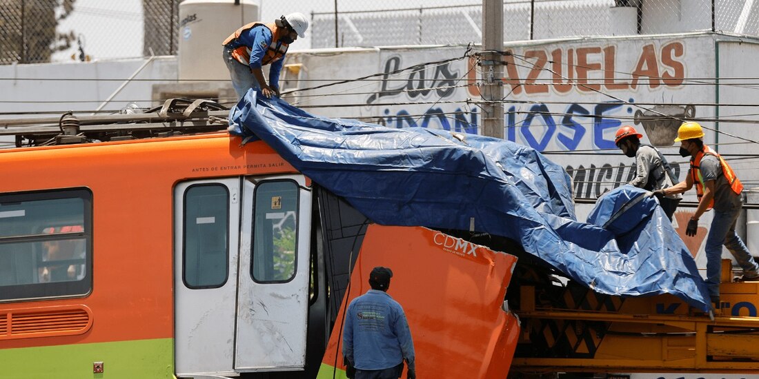 Tras el colapso de dos trenes en la Línea 12 el lunes pasado, en la semana se procedió a su remoción.