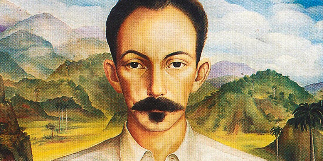 Pintura de José Martí, realizada por el artista Jorge Arche.