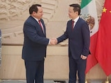 Joaquín Díaz Mena se reúne con Zhang Run, embajador de China en México.