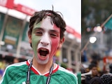 Los aficionados mexicanos mostraron su solidaridad con el pueblo venezolano.