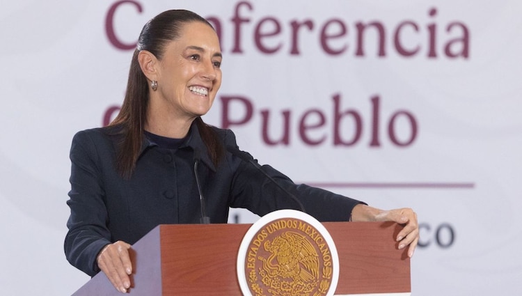 Sheinbaum destaca que tren hacia Nuevo Laredo va a conectar ciudades y fortalecer el desarrollo.