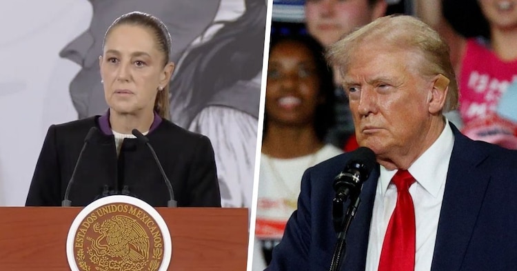 Sheinbaum y su homólogo estadounidense, Donald Trump.