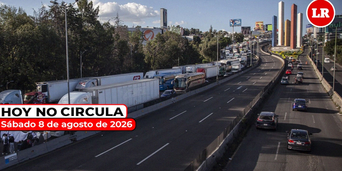 Revisa cómo aplica el Hoy No Circula este sábado 8 de agosto en la Ciudad de México y el Estado de México.