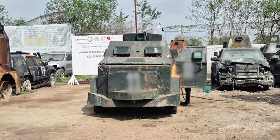 Destrucción de narcotanques por la FGR en Tamaulipas, en noviembre de 2024