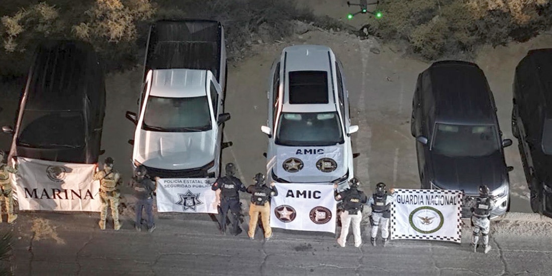La Fiscalía de Sonora informó que el 9 de octubre aseguró 18 vehículos en un complejo de lujo de Puerto Peñasco, de los cuales 17 tenían reporte de robo en California, Arizona y Nevada.