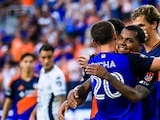 Jugadores del FC Cincinnati celebran un gol ante el Pachuca en la Leagues Cup 2026