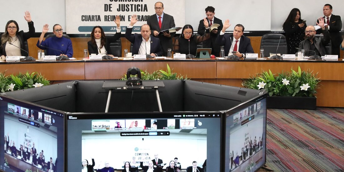 Votación, ayer, en la Comisión de Justicia de la Cámara de Diputados.