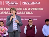 Delfina Gómez inicia 54 obras de movilidad y transporte para el Estado de México.