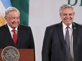 Presidente López Obrador y Alberto Fernández, presidente de Argentina, en una fotografía de archivo.