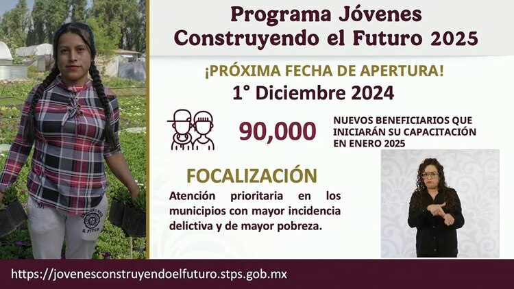 Dan a conocer inicio de registro a programa Jóvenes Construyendo el Futuro.