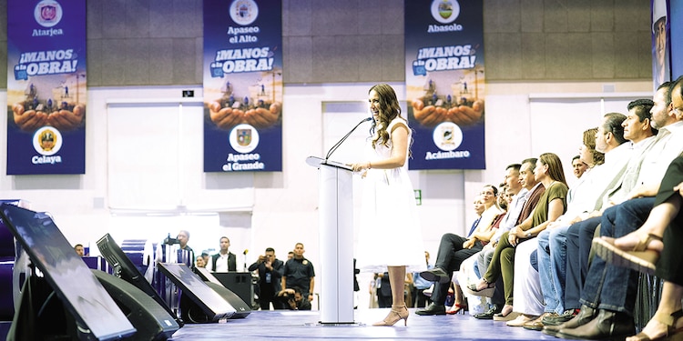 PRESENTACIÓN del plan de Guanajuato por la gobernadora Libia Dennise, ayer