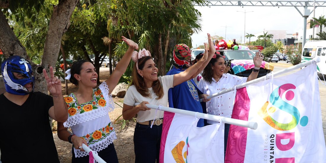 A centro, la gobernadora Mara Lezama.