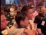 Ryan García y Cristiano Ronaldo se conocieron en una función de box.