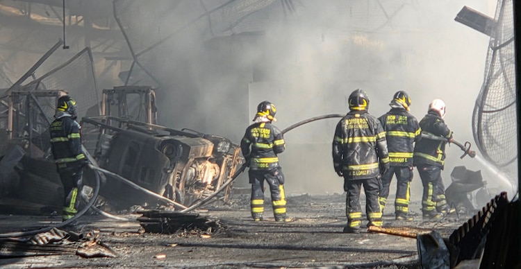 Incendio en la alcaldía Xochimilco