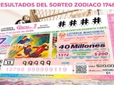 Resultados Sorteo Zodiaco 1748 del 7 de junio del 2026 de Lotería Nacional.