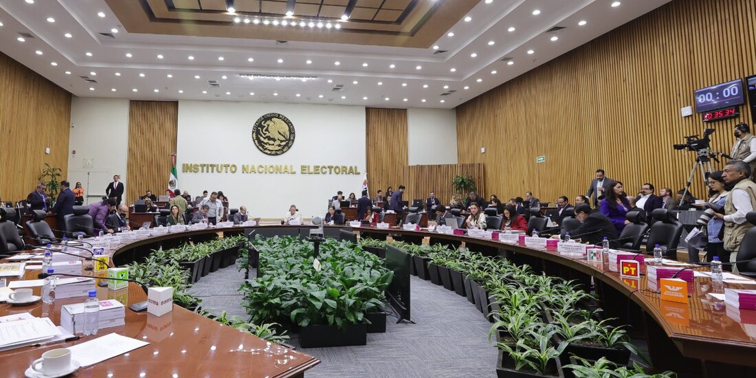 Instalaciones del INE donde se llevará a cabo el primer debate presidencial.