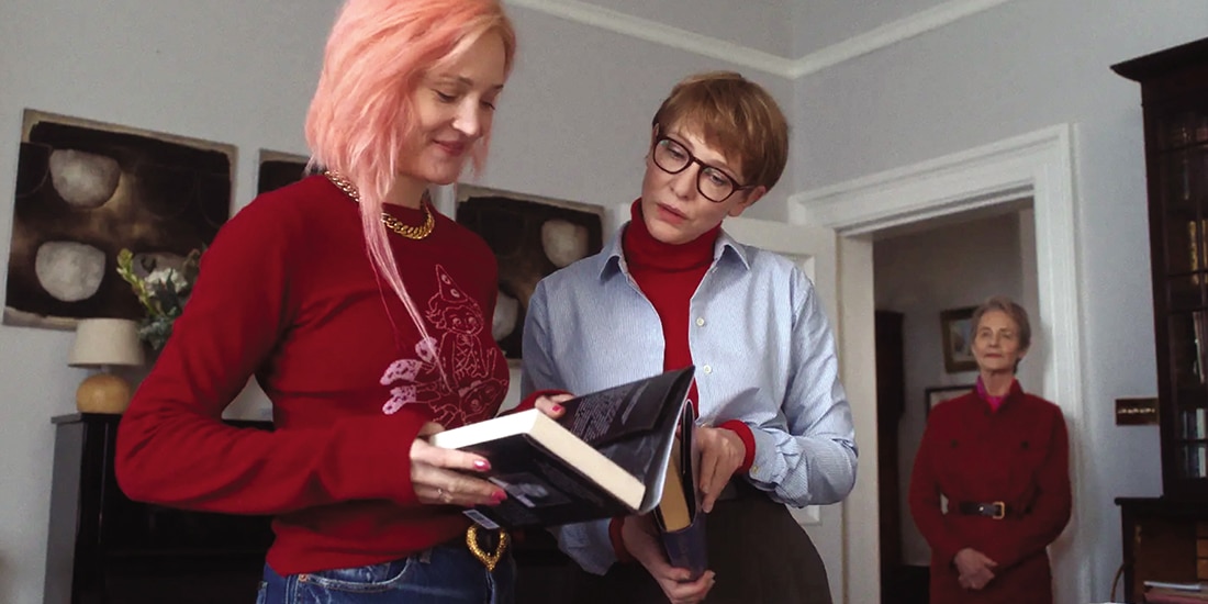 Vicky Krieps, Cate Blanchett y Charlotte Rampling (al fondo) bajo la dirección de Jim Jarmusch.