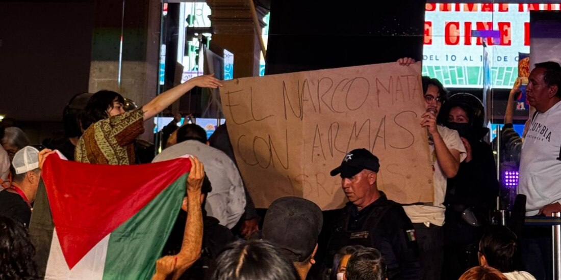 Manifestantes pro-palestinos irrumpen alfombra roja de Juliette Binoche en el FICM