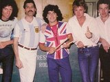 Maradona y Freddie Mercury